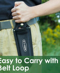 Workhorse Hori Hori Garden Knife With Sheath attached to belt for easy carrying
