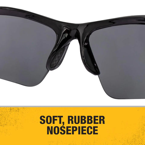 Radius Smoke 10 Base Curve Safety Glasses With All Day Comfort, ANSI Z87.1 Plus Certified, 99.9 Percent UV Protection, Impact Resistant Frames Built For Construction, Workshop, And DIY Jobs, Durable And Ready To Roll