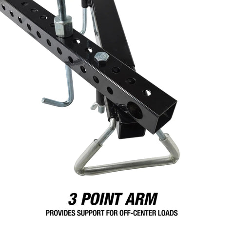 Heavy Duty Three Point Engine Support Bar With Adjustable Screw Hooks Real Deal Transverse Support Tool Bullseye Load Distribution For Seven Hundred Pounds And Easy Peasy Shop Jobs