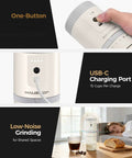 All In One Portable Coffee Maker With Built In Burr Grinder And Pour Over Filter For Travel Car Camping And Home Get Fresh Ground Coffee On The Go Anywhere In Minutes