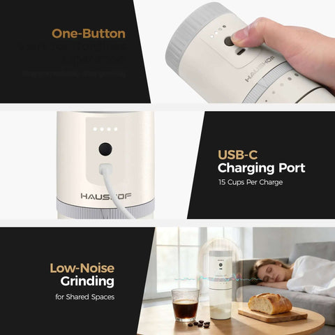 All In One Portable Coffee Maker With Built In Burr Grinder And Pour Over Filter For Travel Car Camping And Home Get Fresh Ground Coffee On The Go Anywhere In Minutes