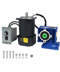 CNCTOPBAOS 120W worm gear motor with RV30 reducer 1:40, 110V speed controller; 14mm output shaft