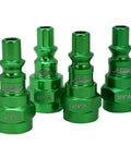 ColorFit A Style 14 Piece Coupler And Plug Kit 1 Quarter NPT Green All In One Durable Steel with Scratch Resistant Coating