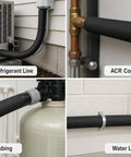 Hella Tough Three Quarter Inch Inner Diameter Foam Pipe Insulation Sleeve For Air Conditioning Hvac Lines protecting ACR Copper and Water lines.
