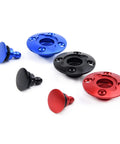 Rugged CNC Aluminum Fuel Dot Filler For RC Airplanes And Boats With Oiling Port in red, blue, black variants