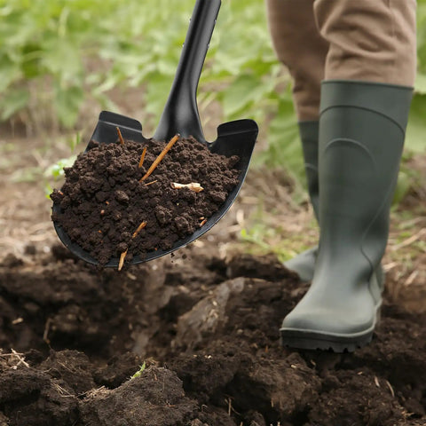 All In One 41 Inch Round Point Shovel With D Handle And Cold Rolled Steel Blade used for digging soil