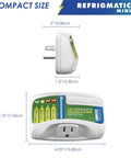 Voltage And Surge Protector For Fridges Up To 27 Cu Ft Two Pack With 303 Joule Capacity Auto Shuts Off At 140 VAC High And 90 VAC Low