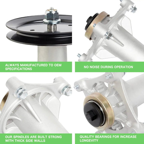Mower Deck Spindle Kit For Husqvarna YTH22V46 YTH20K46 YTA22V46 YTH18K46 2346XLS Lawn Mower Parts close-up of spindle components