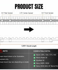 Diagram of Precision CNC Machined Picatinny Rail Scope Mount dimensions and compatible rifle models, 5.094-inch length.