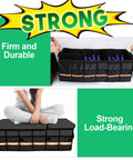 Trunk Organizer For Cars And SUVs Waterproof Collapsible Cargo Organizer with multiple compartments shown filled and supporting weight.