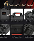 Waterproof Hard Drone Case With Custom Foam For DJI Mini 4K Mini 2 And Mini 2 SE Fly More Combo features details