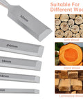 Real Deal Five Piece Wood Chisel Set With Heavy Duty Steel Hammer Ends And Smooth Ergonomic Grips, displaying 6mm to 32mm sizes.