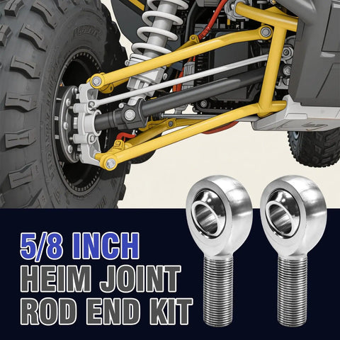 Killer 3/4 Inch Heim Joint Rod End Kit For Your Rig,.750 Chrome Plated Chromoly With Left And Right Hand Threads, Includes Jam Nuts For Panhard Rods, Steering, And Suspension Upgrades Under The Hood for off-road use.