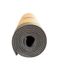 Rolled XL Rubber Yoga Mat 78 Inch By 28 Inch Storm Color With Dual Sided Non Slip Grip Roomy One Quarter Inch Thick Cushion