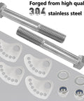 Upper Arm Caster Bolt Kit For Chevy Silverado And Gmc Sierra 1500 2500 3500 Trucks Suspension Hardware showing stainless steel bolts and cams.