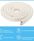 Coiled white Pipe Insulation Foam Tube For Copper Pipes One Quarter Inch And Three Eighth Inch OD 9.84 Feet Long