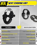 Side-by-side comparison of Autuorich Safety Chain Connector Link and generic alternatives, featuring installation ease and durability benefits.