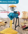 Electric Grain Mill Grinder 3000W 110V Heavy Duty Beast Commercial Corn Grinder With Funnel Dry Use Powder Grinder