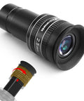 Two Point Five Millimeter Wide Angle Telescope Eyepiece For Planetary Observation Dope 1.25 Inch 58 Degree Apparent Field Aluminum Body