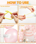 Step-by-step guide using Balloon Arch Clips Kit With 100 Long Balloons 10 Clear Plastic Spring Clamps For Backdrops Pro Grade No Fuss Heavy Duty Transparent Clips For Birthday Parties Weddings Decor And Photography Studio