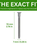Confirmat Screw Replacement Kit For Flat Pack Furniture 7.0mm Diameter 2.4 Pitch 70mm Zinc Nickel Steel Part 131348 Compatible