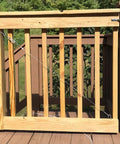 Wooden garden gate with cable tension secured by 12 Pack M4 Hook And Eye Turnbuckles For Cable Rope Tension, 304 Stainless Steel.