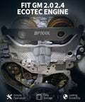Camshaft Actuator Locking Timing Tool Kit installed on GM Ecotec 2.0 2.4 engine, showing fit and compatibility