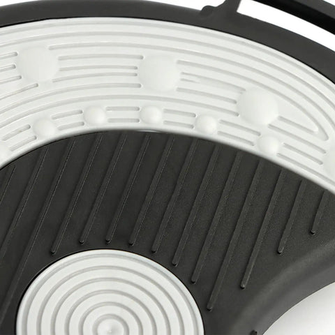 Close-up of concave surface detail on Exercise Bike Pedals With Adjustable Straps For Stationary Recumbent Bikes, One Half Inch Thread