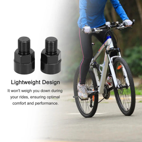 Bike Pedal Adapter Nine Sixteenths To One Half Inch Aluminum Alloy Bicycle Pedal Adapter with lightweight design and cyclist