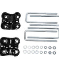 Beef Up Your Chevy With Rear Axle U Bolts And Plates Kit For 2.5 Inch Wide Leaf Springs, 8.75 Inch U Length, Replacement Hardware For C1500 K1500 1988-2000, Solid Axle Support Upgrade. Black steel plates, U-bolts, washers, and nuts
