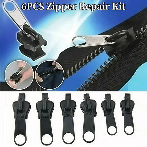 Zipper Repair Kit With Replacement Slider And Teeth For Jackets Bags Jeans And Luggage Instant Fix For Worn Zippers