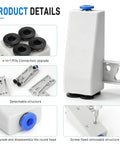 Solid Performer 4 In 1 PTFE Adapter Built For Bambu Lab showcasing detachable body and quick release fittings for maintenance.