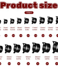 131-piece hose clamp kit with 6mm to 25mm black alloy steel clamps for auto repair and plumbing tubes