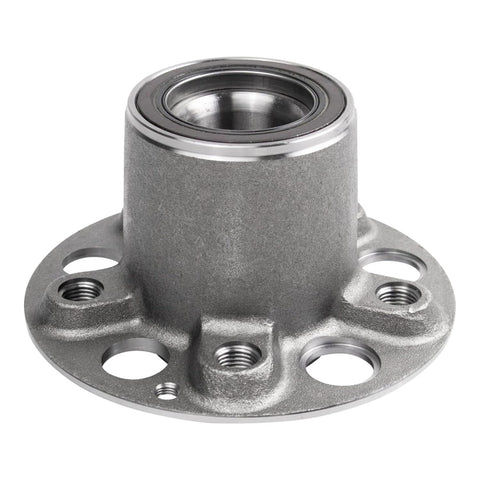 Front view of Pair Front Wheel Bearing Hubs for Mercedes-Benz C250 C350 E350 E400 E550 SLK250 SLK350 SLK55 AMG Left And Right Wheel Hub Assembly Replacement Built Tough Direct Fit With Lifetime Warranty