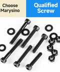 159Pcs M6 Black Oxide Carbon Steel Hex Socket Head Cap Screws Assortment Kit for Home Repairs and DIY Projects