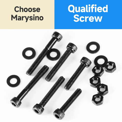 159Pcs M6 Black Oxide Carbon Steel Hex Socket Head Cap Screws Assortment Kit for Home Repairs and DIY Projects