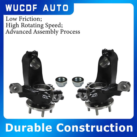 Front Left Steering Knuckle Wheel Bearing Hub Assembly For Ford Focus 2012 2018 2.0L L4 Electric Hatchback Sedan Direct Fit