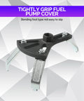 Top Shelf Adjustable Fuel Pump Removal Tool Built Tough Fits 5.31 To 7.17 Inch Rings, metal with a grip for fuel pump cover removal.