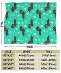 Hella Comfy Dachshund Throw Blanket For Kids Boys And Girls Ultra Soft Fuzzy Weenie Dog Breathable Couch Wrap 40 By 50 Inches.