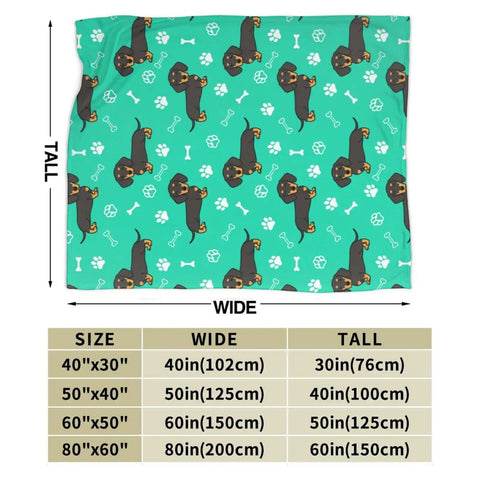 Hella Comfy Dachshund Throw Blanket For Kids Boys And Girls Ultra Soft Fuzzy Weenie Dog Breathable Couch Wrap 40 By 50 Inches.