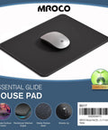 Extra Large 8.5 By 11 Inch Mouse Pad For Computer And Gaming With Anti Fray Stitch Edges Premium Textured Waterproof Surface Non Slip Rubber Base Ideal For Laptop Office Or Home Desk Setup Black