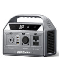 C400 256Wh Portable Power Station With 400W Pure Sine Wave AC Outlet And 800W Surge PD3 USB C Solar Generator, front view