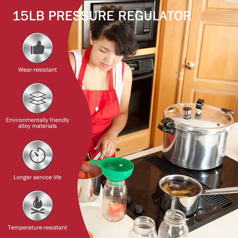 Pressure Cooker Canner Regulator Weight Replacement 15 Lb That Fits 50294 50626 09913 And Most Canners Made After 1957 Easy