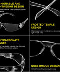 60 Pairs Protective Safety Goggles With 60 Pairs Reusable Earplugs, Clear Anti Scratch UV Resistant Wraparound Eyewear, polycarbonate lenses