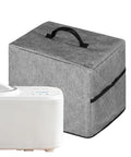 Heavy Duty Ice Maker Cover Dust Shield Waterproof Appliance Guard with portable pocket sleeve in grey with ice maker