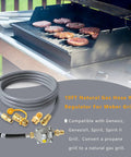 Propane To Natural Gas Conversion Kit For Weber Genesis Grills Genesis II Spirit Spirit II With 10Ft Natural Gas Hose And Regulator