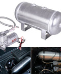 Built Tough 150 PSI Air Compressor With 1.6 Gallon Aluminum Tank 12V Onboard Kit for truck air lift setup.
