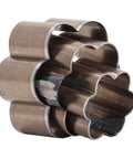 Flower Shape Leather Cutting Die Punch Set For DIY Crafts Three Sizes 30mm 40mm 50mm Steel Die Punches For Fabric