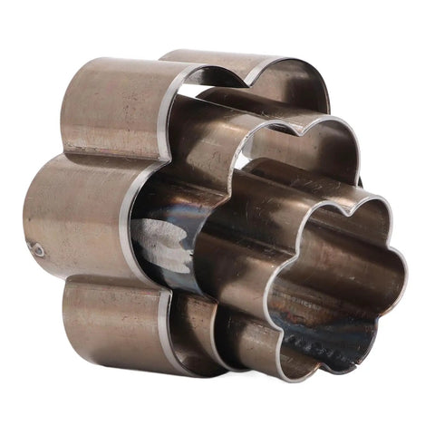 Flower Shape Leather Cutting Die Punch Set For DIY Crafts Three Sizes 30mm 40mm 50mm Steel Die Punches For Fabric