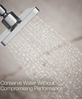 Parallel SF 2.5 GPM Showerhead In Polished Chrome Single Function With Water Saving Performance And No Fuss Everyday Luxury For Your Shower That Fits Any Shower Setup spraying water